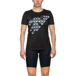 Gore Element Lady Digi Heart Shirt -Shiman Bicycle Shop 43951 gore element lady digi heart shirt black