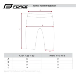 Force Kid Shorts -Shiman Bicycle Shop 62871 force kid shorts