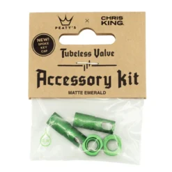 Peaty´s Chris King MK 2 Tubeless Valve Accessory Kit - Emerald