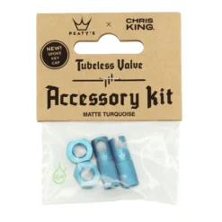 Peaty´s Chris King MK 2 Tubeless Valve Accessory Kit - Turquoise