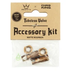 Peaty´s Chris King MK 2 Tubeless Valve Accessory Kit - Bourbon