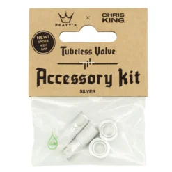 Peaty´s Chris King MK 2 Tubeless Valve Accessory Kit - Silver