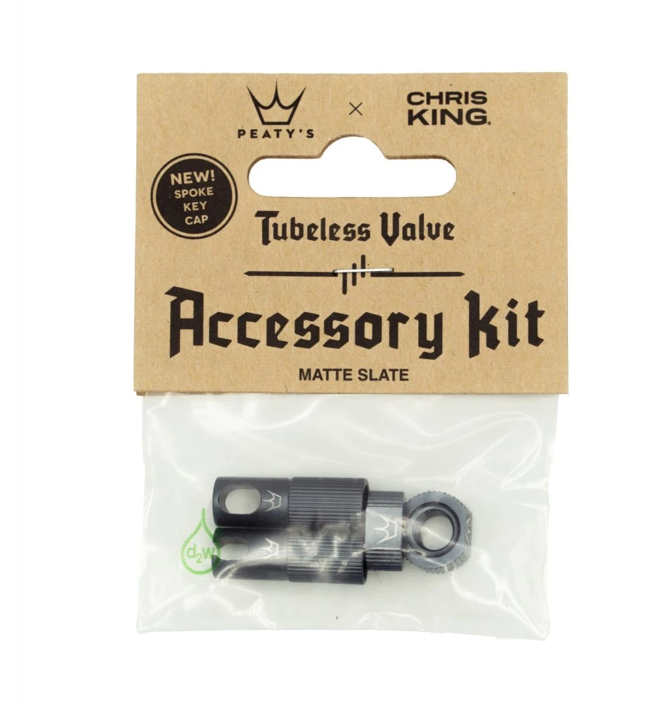 Peaty´s Chris King MK 2 Tubeless Valve Accessory Kit - Slate 1 Peaty´s Chris King MK 2 Tubeless Valve Accessory Kit - Slate